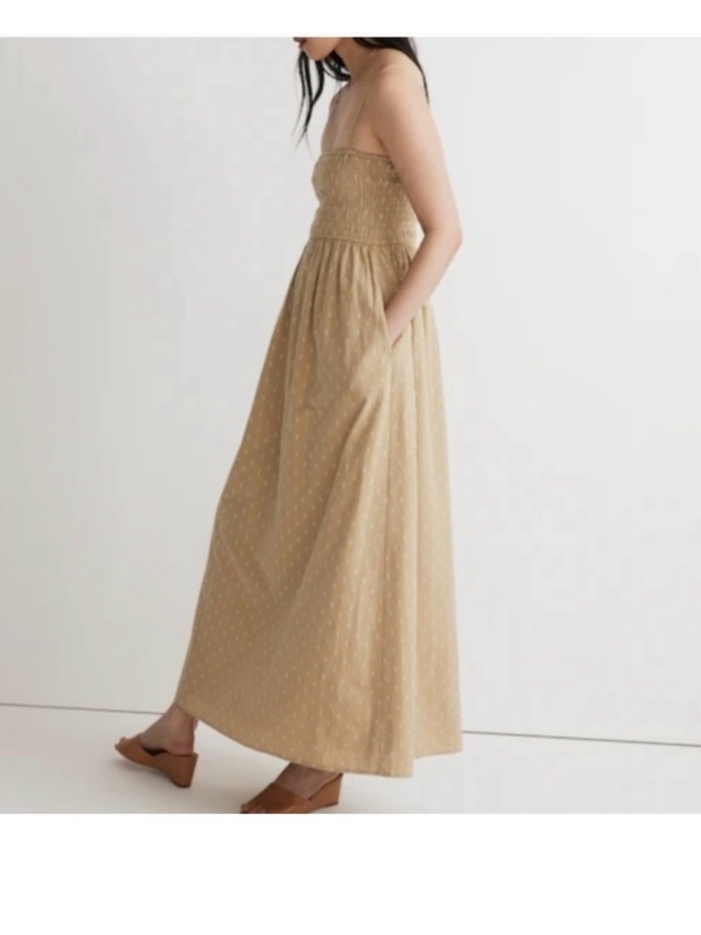 Madewell Smocked Theo Maxi Dress